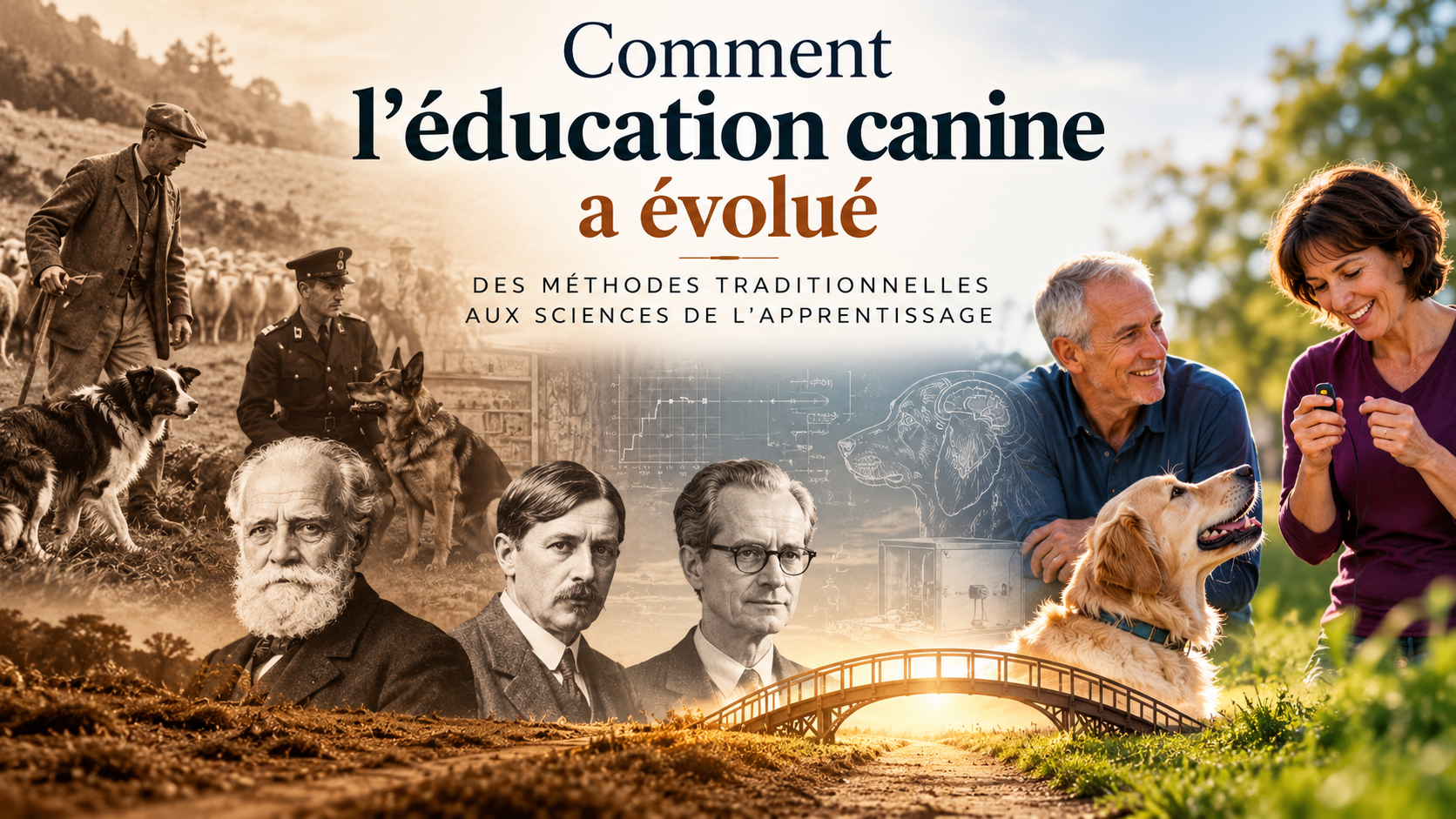Évolution de l'éducation canine et des méthodes d'entraînement du chien